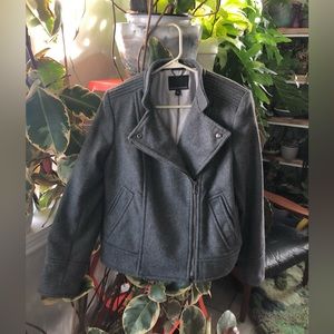 Banana Republic wool blend moto style jacket